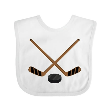 

Inktastic Sports Hockey Sticks Gift Baby Boy or Baby Girl Bib