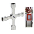 thumbnail image 1 of Llave Para Uso General, Llaves De Gabinete Plateadas Cruzadas Portátiles 4 En 1 aleación De Zinc Para Mantenimiento, 1 of 7