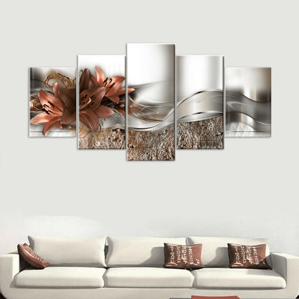 5Piece Modern Art Oil Painting Drawing Canvas Print Wall Picture Home Decoration Unframed