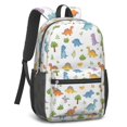 thumbnail image 2 of Dinosaur and Trees White Pattern 17" Waterproof Oxford School Backpacks for Teens, S-Shape Padded Straps, for School, Travel, Hiking, Camping, 2 of 5