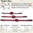thumbnail image 5 of Mumup Christmas Dog Collar, Adjustable Classic Red Plaid Xmas Collars with Removable Bowtie Christmas Dog Collars for Medium Dogs Pets, 5 of 5