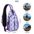 thumbnail image 5 of Crossbody Sling Backpack for Women Men Disco Low Poly Pineapple Pattern Shoulder Sling Crossbody Casual Chest Bag for Travel Sports Running Hiking, 5 of 6
