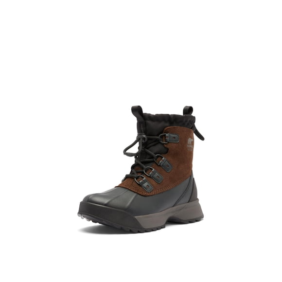 Bota SOREL Scout 87 XT impermeable para hombre, color negro y tabaco