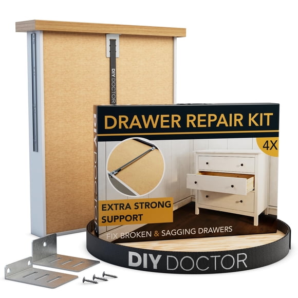 Kit de reparación de cajones DIY Doctor, 4 unidades, extra resistente