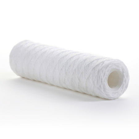 

Hydronix SWC-25-1010 Universal Whole House String Wound Sediment Water Filter Cartridge 2.5 x 10 - 10 micron