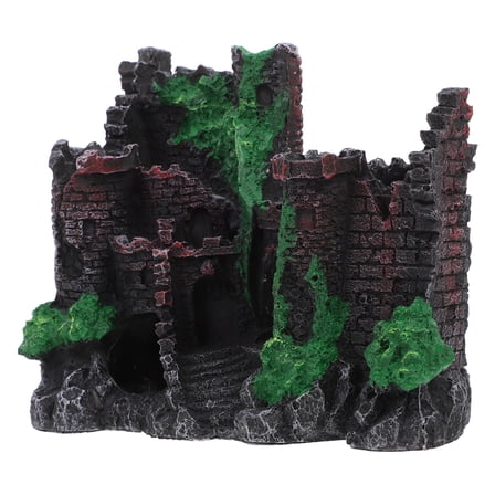 ETHZZLE Multicolor Aquarium Castle Decoration for Fish Tank with Realistic Rock Details