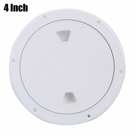 

4inch Marine Screw Out Deck Plate Inspection Hatch Plastic Access Boat RV Round