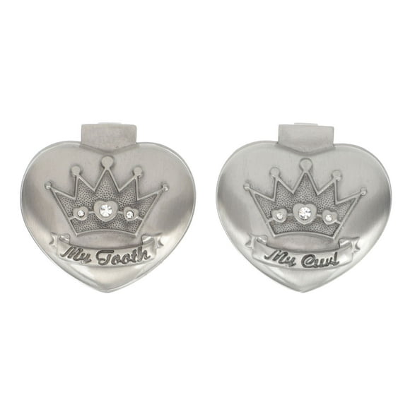 Caja de dientes de aleación de 2pcs Caja de dientes para niños Recipiente de almacenamiento de dientes para niños para niños Soporte de recuerdo