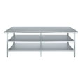 thumbnail image 2 of AmGood 30 in. x 96 in. Stainless Steel Table with Two Undershelves | Metal Utility Kitchen Prep Work Table | NSF, 2 of 9