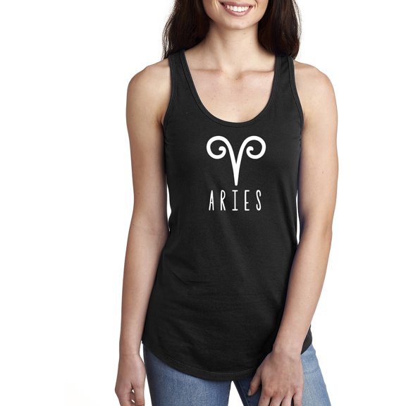 Aries Zodiac Sign Racerback Tank