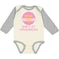 thumbnail image 3 of Inktastic Babys 1st Hanukkah Girls Long Sleeve Baby Bodysuit, 3 of 5