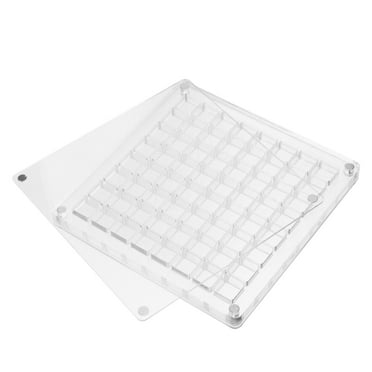Seashell Display Box Acrylic Clear Seashell Storage Case Seashell Display Frame (64 Holes)