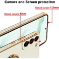 thumbnail image 4 of for Samsung Galaxy S22 Plus Case with Magnetic Ring Holder Soft TPU Electroplated Cover Shockproof Scratchproof Kickstand Slim Protective Phone Case for Galaxy S22+ White, 4 of 12