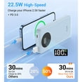 thumbnail image 3 of JIUMESS 10000mAh Power Bank with Cables 22.5W Fast Portable Charger Compatible for iPhone, Android, 3 of 10