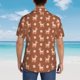 thumbnail image 4 of Balery Cute Poodle Dog Camisas hawaianas de manga corta para hombre, camisas playeras de corte holgado, camisas de vacaciones con botones,Small, 4 of 7
