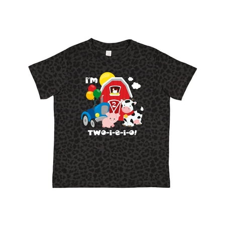 

Inktastic TWO-I-E-I-O 2nd Birthday Gift Toddler Boy or Toddler Girl T-Shirt