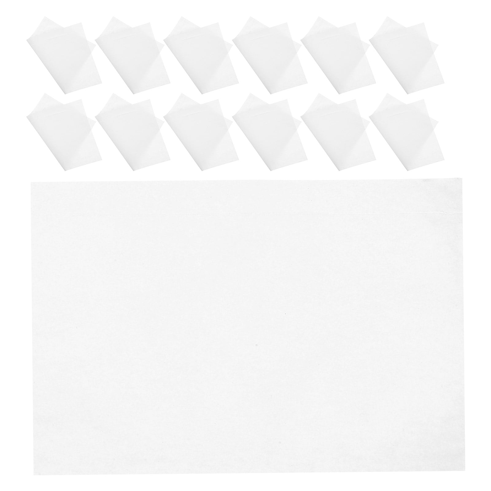 LEXSOMEO 100PCS Self-Adhesive Shipping Label Sleeves - Clear Plastic Envelopes List Mailing Envelopes Shipping Envelopes for Packing Slips Invoices Documents