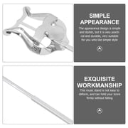 FRCOLOR Clamp-on Lyre Metal Plating Euphonium Marching Music Clip Lyre For Trumpet Clarinet Trombone,9.45X7.48X0.59