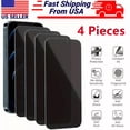 thumbnail image 2 of 4 Pack for iPhone 16 Pro Privacy Tempered Glass Screen Protector, 2 of 11