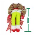 thumbnail image 4 of Decoración navideña montada en la pared Cómo el ladrón de Navidad robó Christmas BurlapWreath Santa Artware decorativo, 4 of 5