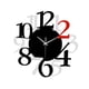 thumbnail image 2 of Reloj de pared acrílico de fácil lectura, silencioso, sin tictac, diseño minimalista 3D, para casa y oficina 30 cm, 2 of 8