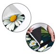 thumbnail image 5 of Daisy Canvas Beach Blanket Picnic Mat, Waterproof Outdoor Camping Rug for Sand Proof, with Carry Bag for Travel, Beach, Park - Blue Stripe Pattern - 200 Characters, 5 of 6