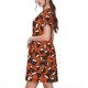 thumbnail image 2 of Easygdp Owls And Boo para Vestido Transpirable de Mujer, Vestido Suelto de Manga Corta con Pliegues y Bolsillos para el Verano, 2 of 6