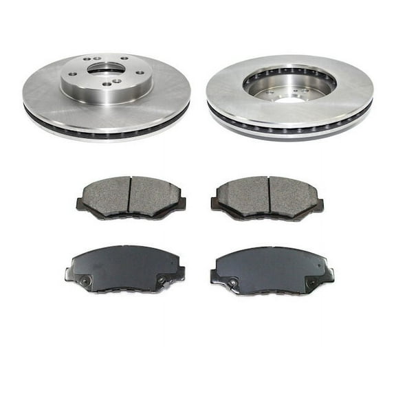 Front Ceramic Brake Pads and Rotor Kit - Compatible with 2003 - 2012 Honda Accord 2004 2005 2006 2007 2008 2009 2010 2011