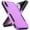 Purple (PC) + Black (TPU), variant on Dual Layer Phone Case compatible with Apple iPhone X/iPhone Xs, Shockproof Heavy Duty Rugged Bumper Cover with Screen Protector, Military Grade Drop Tested, Black