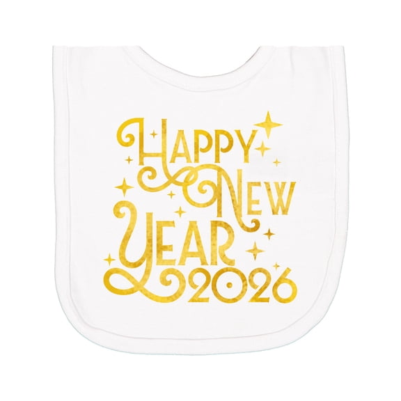 Inktastic Happy New Year 2026 Newborn Bib