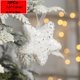 thumbnail image 1 of Adornos colgantes para árbol de Navidad, adornos de alce blanco, copo de nieve, decoración colgante para el hogar, decoración de fiesta de año nuevo, 2022, 1 of 4