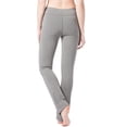 thumbnail image 2 of Fishers Finery Women's Ecofabric Straight Leg Yoga Pant; Moisture Wicking Breathable Fabric (Light Heather Gray, XS), 2 of 6