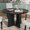 Black, variant on Round Dining Table, for the living room or home Office, Mid-Century Modern Style, Origin China Maintenance, Material Tabletop