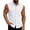 White -CW23, variant on Inglocry Mens Button Down Summer Shirts Sleeveless Cotton Linen Beach Tank Top Basic Solid Work Dress Shirt Dark Gray M