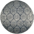 thumbnail image 4 of SAFAVIEH Madison Leighton Geometric Area Rug, Navy/Silver, 11' x 11' Round, 4 of 8