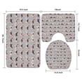 thumbnail image 3 of Animal Beagle Cute Dog Bathroom Rugs Sets 3 Piece,Toilet Cover Set,Absorbent Non Slip Bathroom Mats Sets with U-Shaped Contour Rug Toilet Rug Set, 3 of 5