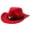 Red, variant on Celivon Western Cowboy Hat Jazz Bowler Hat Cow Head Decoration Ethnic Style Hat