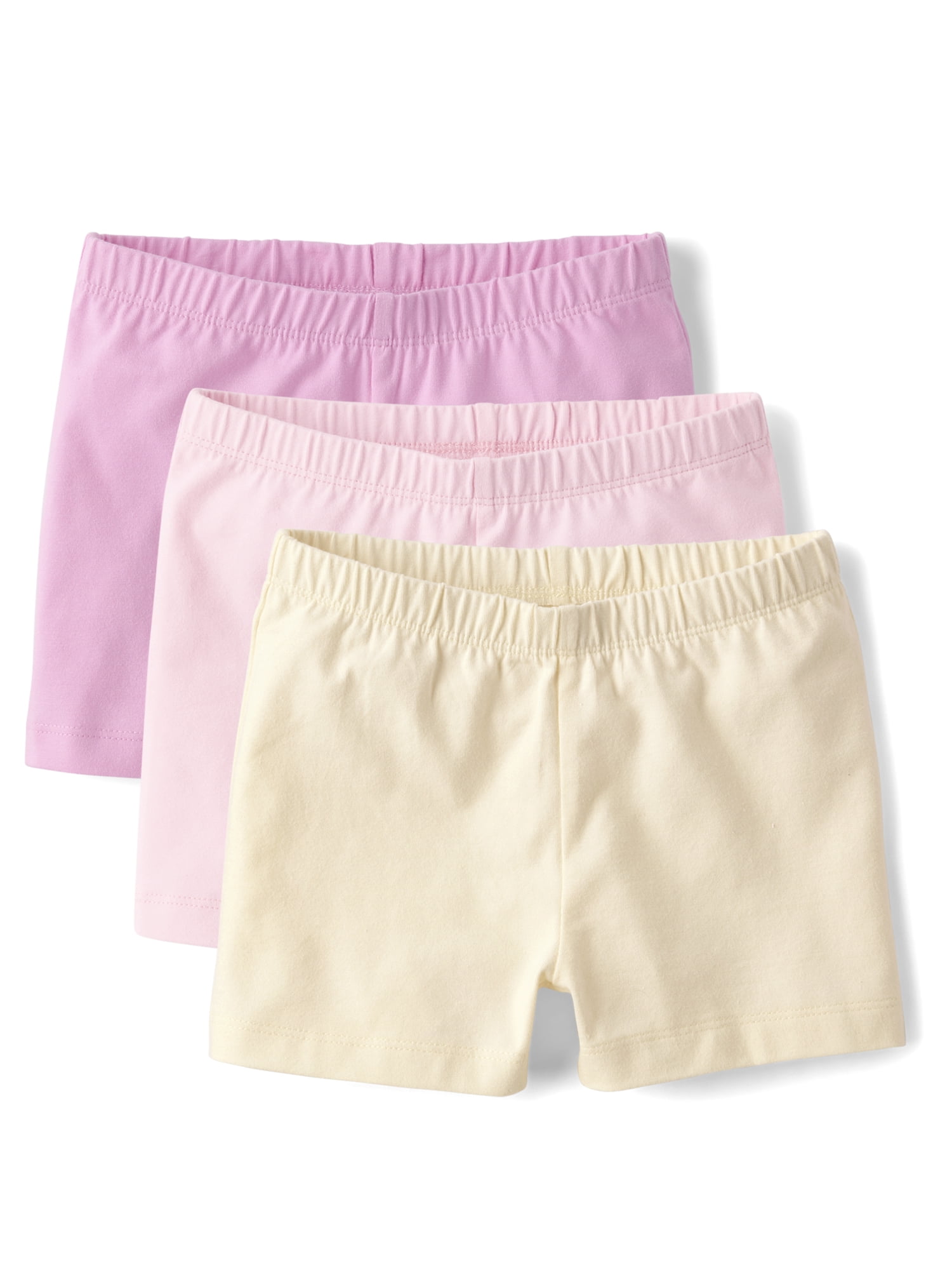 The Children's Place Girls Pull-On Everyday Cartwheel Shorts, 6-Pack, Sizes XS-XXL