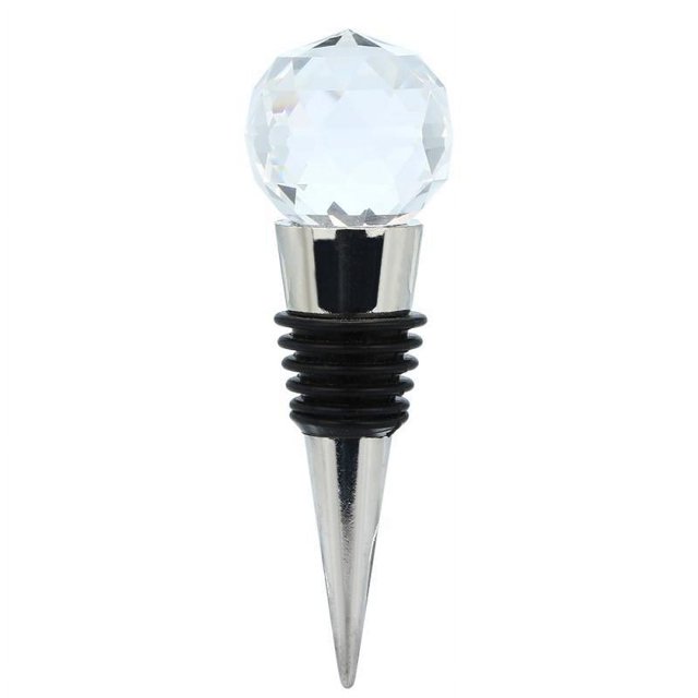Tapón de vino de estilo diamante de cristal creativo, tapón de botella de vino de primera calidad, tapón de champán de aleación de zinc, adecuado para