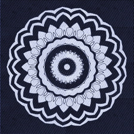 

Ahgly Company Indoor Square Patterned Night Blue Area Rugs 4 Square