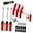 26Pcs Red, variant on 23 Pieces Tire Changing Spoon Portable Repair Tool Set Multipurpose Steel Construction for Car Motorcycle Farm Use