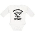 thumbnail image 3 of Inktastic Handpicked for Earth by My Mimi in Heaven with Angel Wings Boys or Girls Long Sleeve Baby Bodysuit, 3 of 5