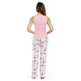 thumbnail image 2 of Just Love Womens Pant Set  Soft, Relaxing Sleepwear Pajamas (Love Paris - White, Medium), 2 of 2
