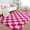 Pink & Rose Red, variant on ZENELESS Fluffy Checkered Rug,5x7 Soft Fuzzy Shag Shaggy Carpet for Living Room Bedroom Kids Room, Dorm Home Decor,Pink and Rose Red