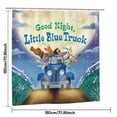 thumbnail image 2 of Cartoon For Little Blue Truck Themed Shower Curtain for Bathroom Decor,Durable Waterproof Polyester Fabric,72x72 Inch with 12 Pack Hooks Washable Curtain Set, 2 of 5