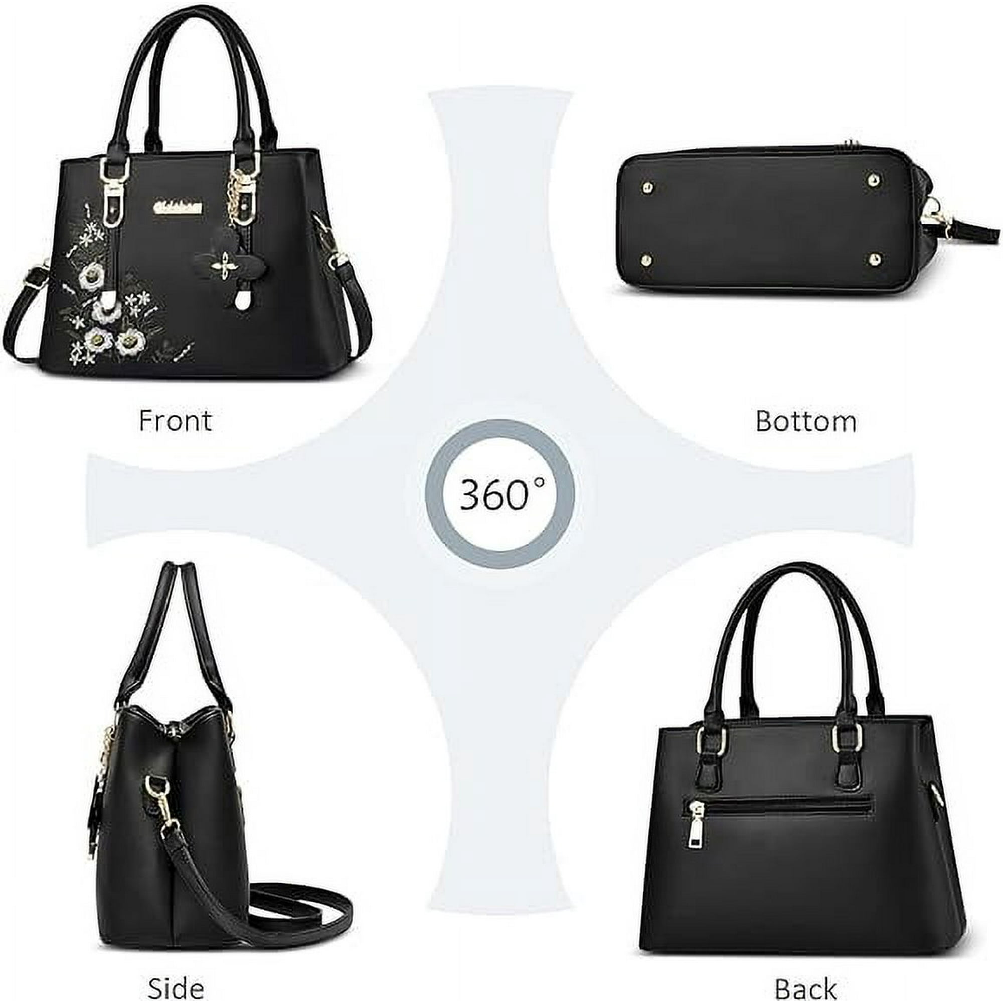 Women Barrel Handbags Purses Fashion Satchel Bags Top Handle Shoulder Bags Vegan Leather Work Bag