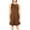 Brown, variant on Spencer Womens Tank Dress Summer Casual Swing T-Shirt Dresses Beach Cover up Pockets Loose Dress Plus Size (Green, S)