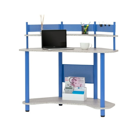 Calico Designs - Study Corner Computer Desk - Blue/Gray