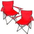 thumbnail image 1 of Kit Sillas Plegables Rojas Jardimex 2 piezas camping jardin, 1 of 6