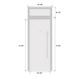 thumbnail image 6 of Front Exterior Prehung Metal-Plastic Door Frosted Glass / Manux 8102 Matte Black / 2 Side Windows / Office Commercial and Residential Doors Entrance Patio Garage 58" x 80" Left-hand Inswing, 6 of 6